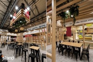 stand de diseño grupozon para alimentaria