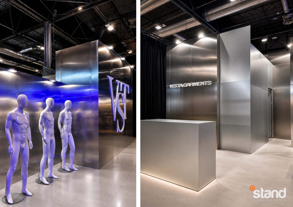 Diseño de Stand VestaGarments – Feria SrapWorld 2026